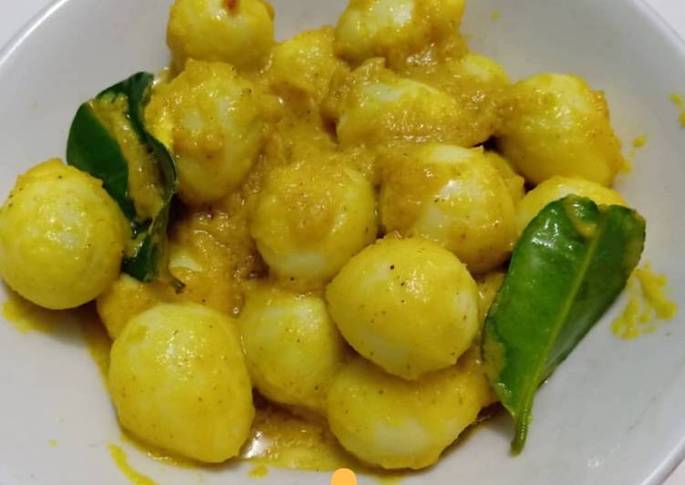 Resep Telur Puyuh Bumbu Kuning oleh Ridha Deayu - Cookpad