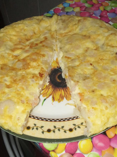 Una foto de Tortilla de gambitas y queso