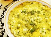 A picture of frittata with cottage cheese