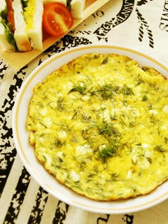 A picture of Dill & Cottage Cheese Frittata.