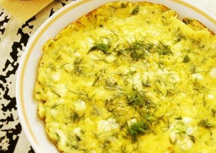 Simple Way to Make Super Quick Dill & Cottage Cheese Frittata