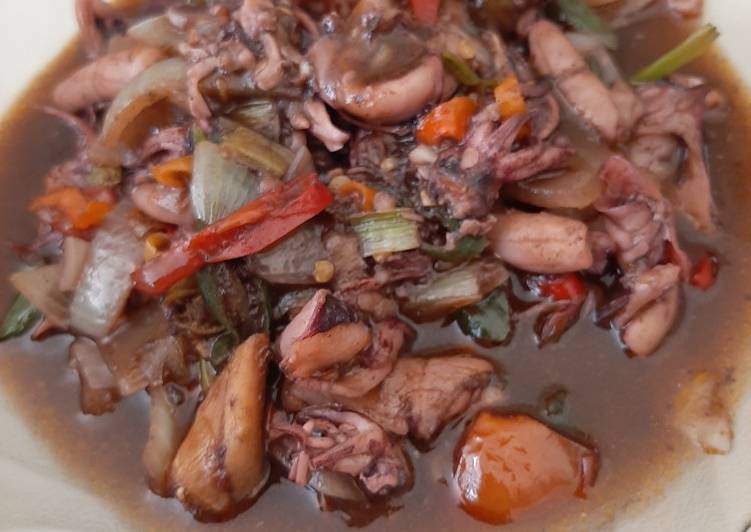 Resep Cumi asam manis yang Enak Banget