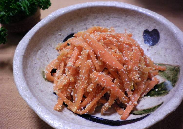 Steps to Prepare Ultimate My Mother&#39;s Signature Recipe for Tarako Carrots
