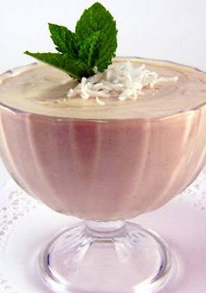 A picture of banana mousse.