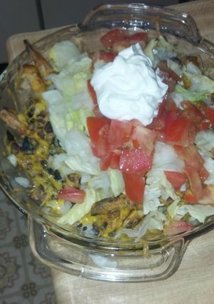 A picture of Simply loaded baked fries.