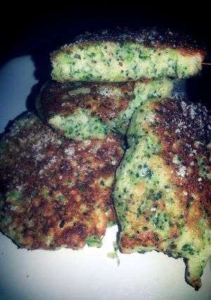 A picture of Broccoli & Parmesan Fritters (Mini Broccoli Pancakes).