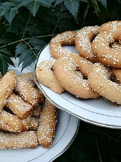 صورة لوصفة كعك بالسمسم