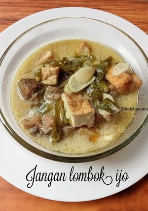 Foto resep 251. Jangan lombok ijo (sayur lombok ijo)