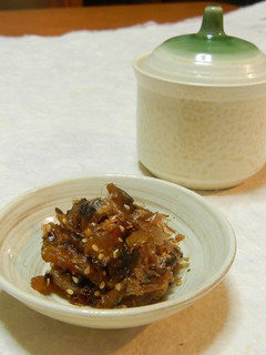 A picture of [Farmhouse Recipe] Goya Tsukudani (Salty-sweet Simmered Bitter Melon).