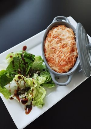 Une photo de Patates douces gratinées à la crème de coco