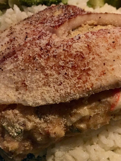 A picture of Crab Stuffed Tilapia.