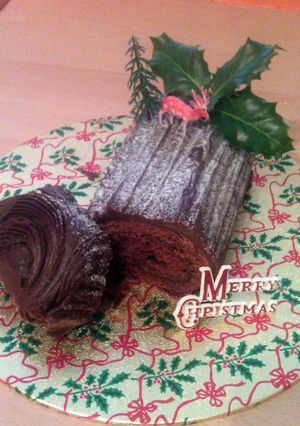 A picture of Vickys Christmas Yule Log, GF DF EF SF NF.