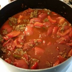 A picture of Paleo Beanless Chili.