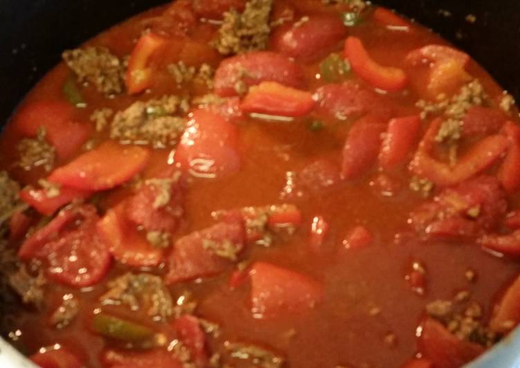 Easiest Way to Prepare Homemade Paleo Beanless Chili