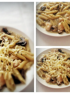 A picture of Chicken and Mushroom Pasta.