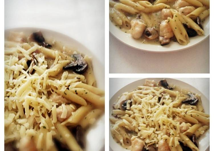 Recipe of Favorite Chicken and Mushroom Pasta