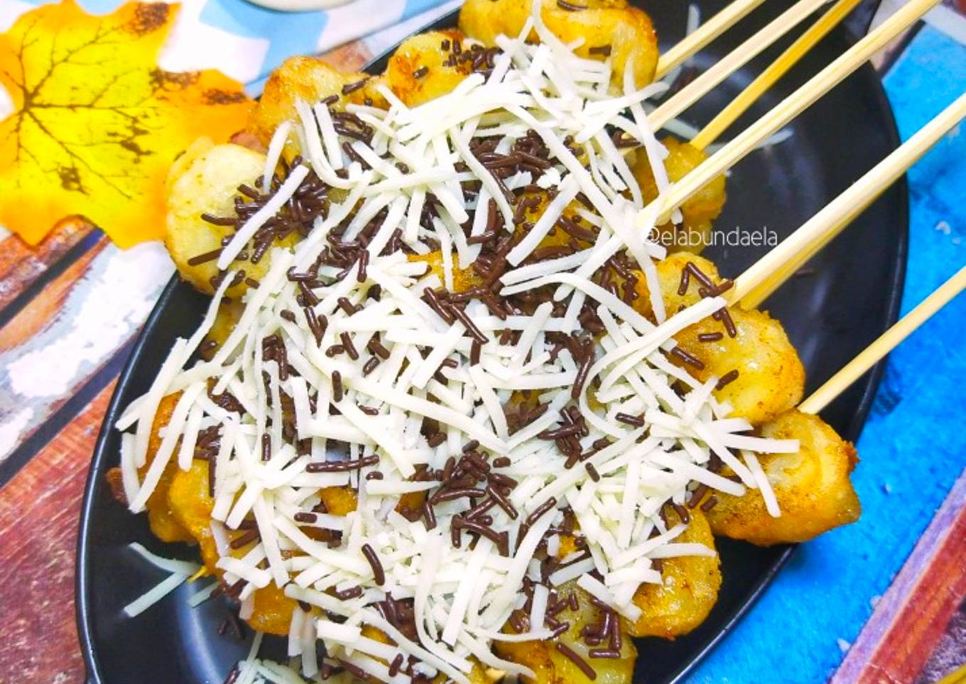 Sate Pisang Goreng Cokelat Keju