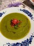 Zucchini Soup with Tomato and Basil