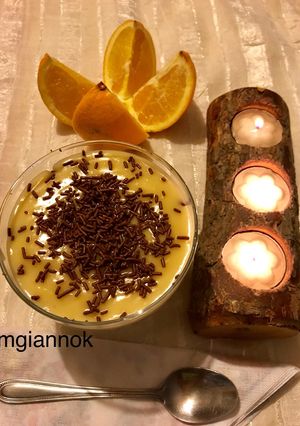 Φωτογραφία της συνταγής Κρέμα πορτοκαλιού 🍊 με μπισκότα!