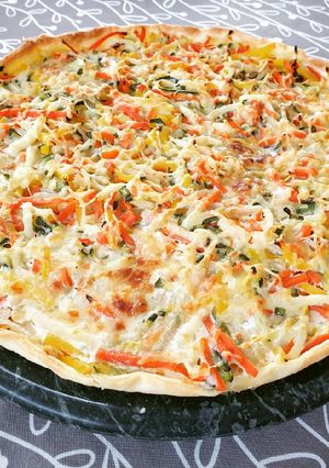 Une photo de Tarte à la julienne de légumes