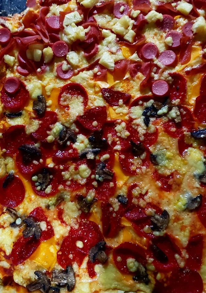 Una foto de Pizza