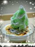 138.🍶🎄Paisaje nevado de leche merengada (Postre light)
