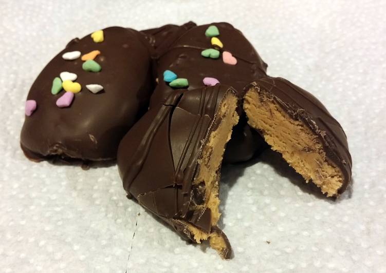 Recipe of Speedy Peanut butter chocolate eggs