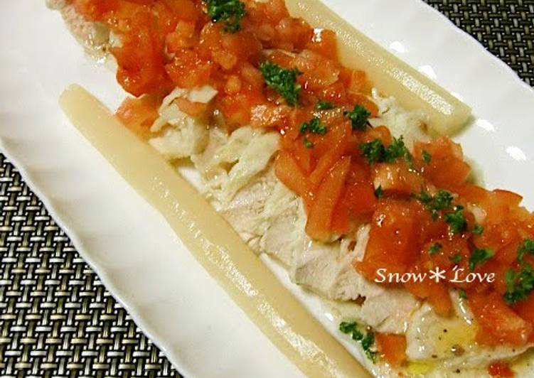 Simple Way to Make Speedy Chicken Breast Salad With Tomatoes and Dressing