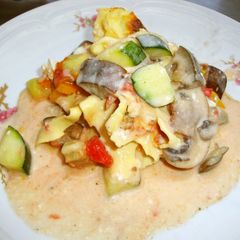 A picture of Mascarpone and Vegetable Lasagna.