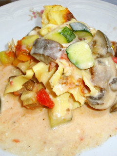 A picture of Mascarpone and Vegetable Lasagna.