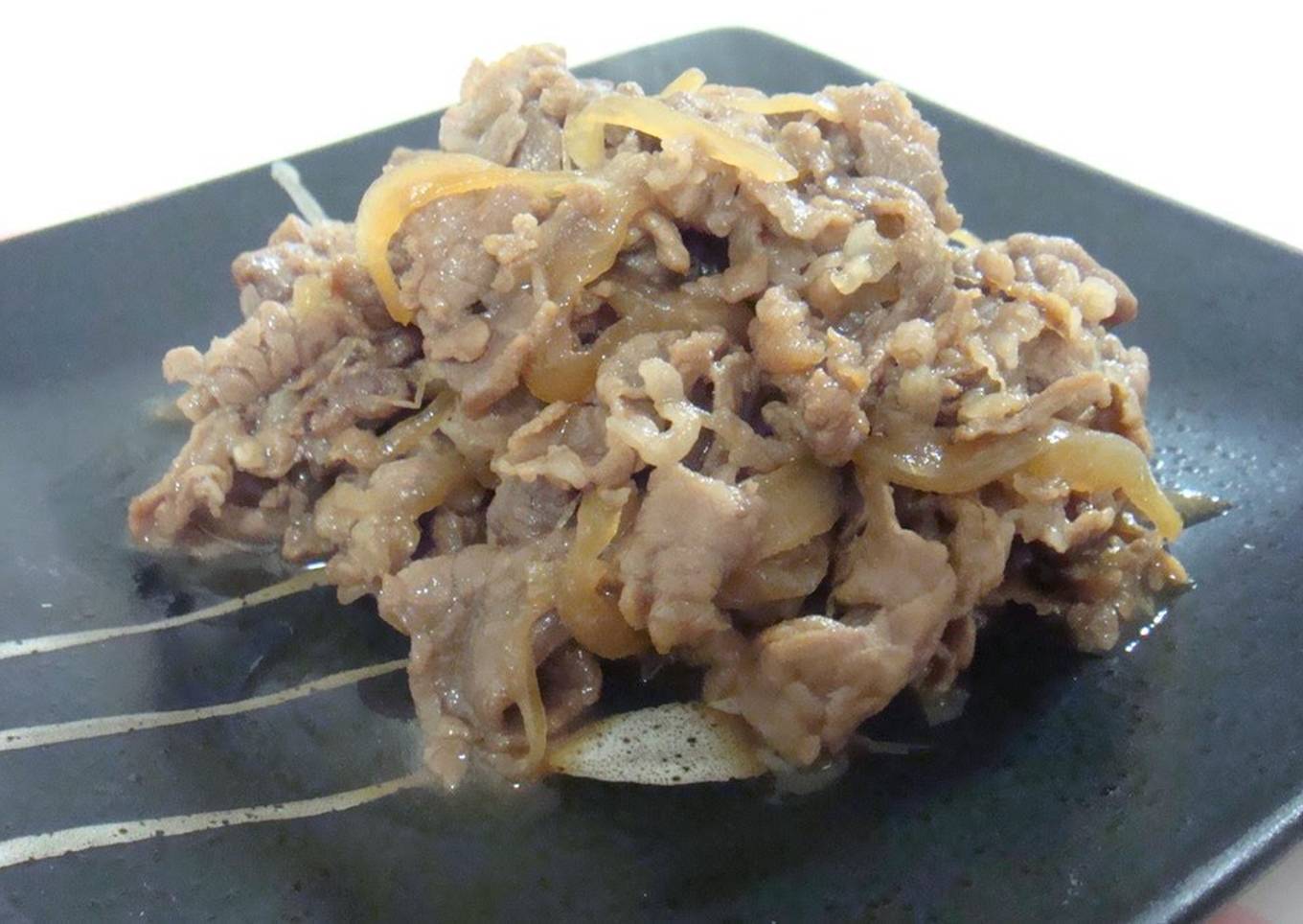 Only Two Ingredients! Sukiyaki-style Chopped Beef and Onions