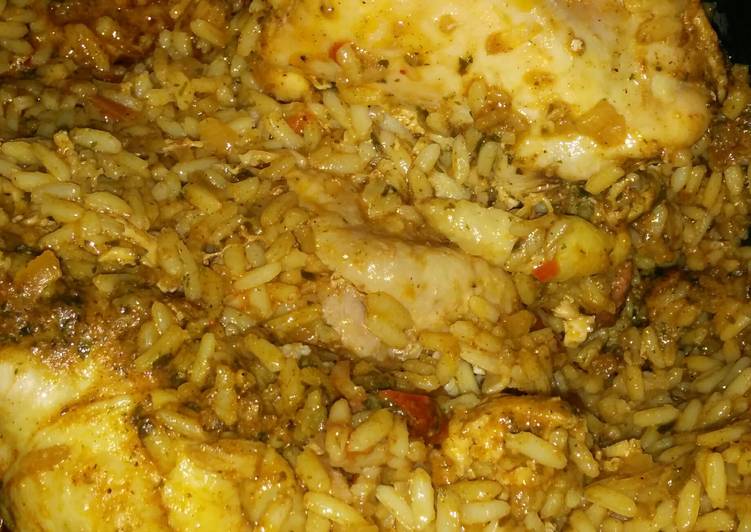 Step-by-Step Guide to Prepare Delicious Cajun chicken rice