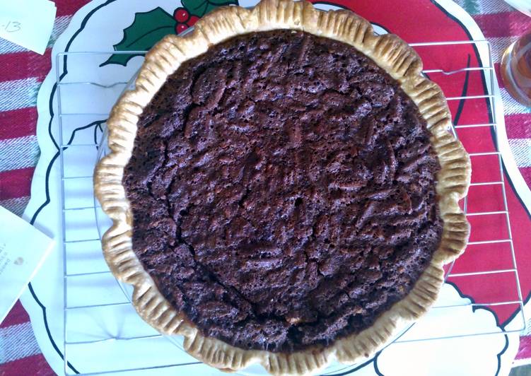 chocolate pecan pie recipe main photo