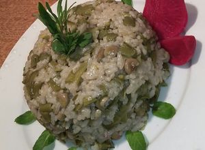 صورة لوصفة فول أخضر مع الأرز