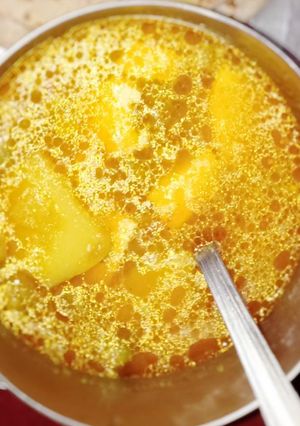 A picture of Aloo mater ki Sabji.