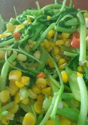 Foto resep Tumis bayam jagung