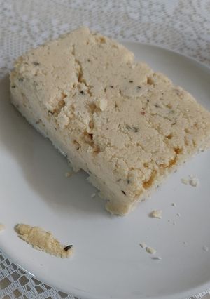 Una foto de Queso de garbanzos (vegano)