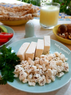 عکسی از دستور پنیر خانگی