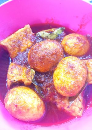 Foto resep Telur tahu bumbu merah