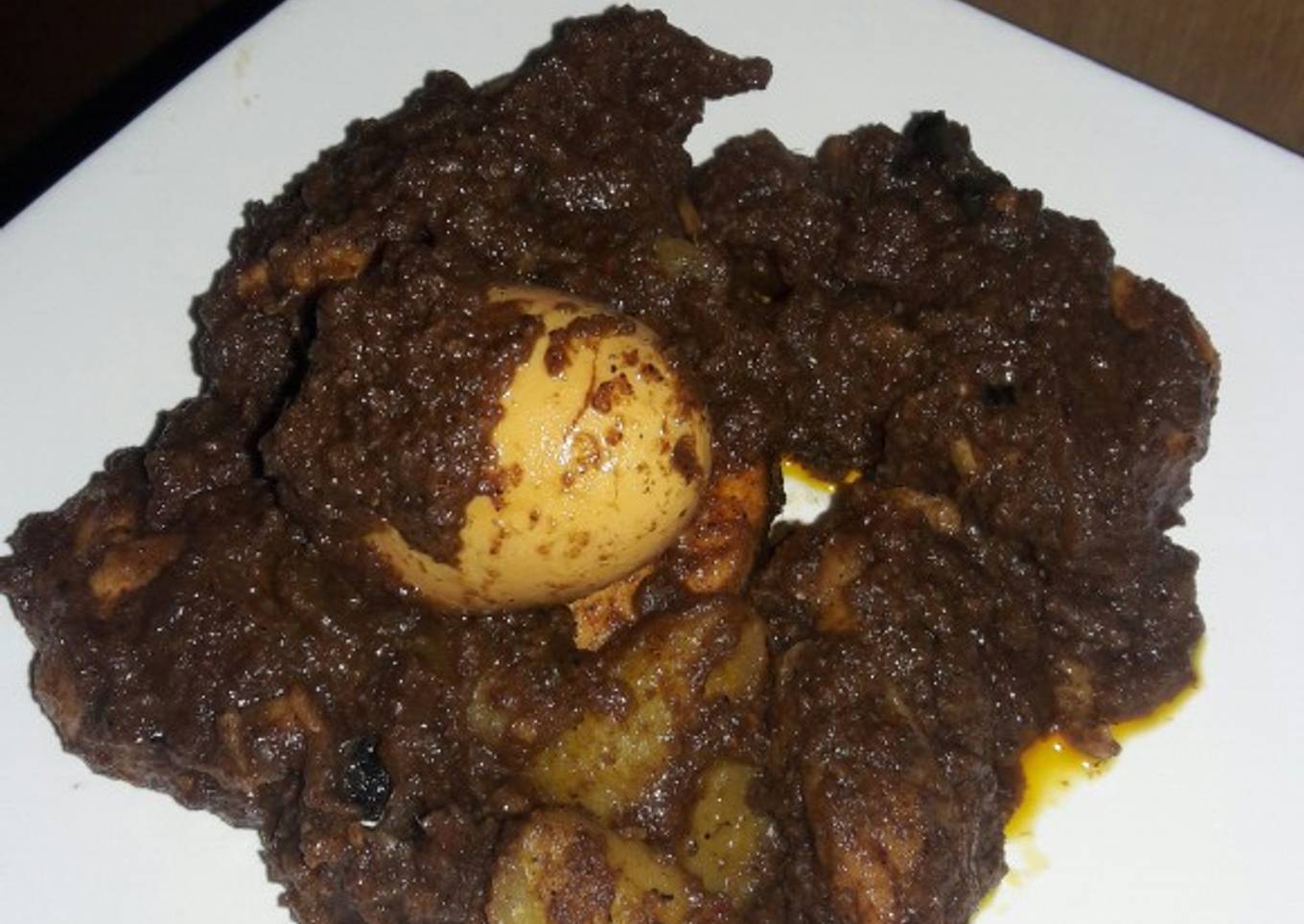 Ayam rendang special dan komplit