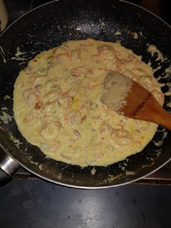 Una foto de Crema de Camarones