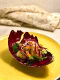 Ensalada cítrica de col lombarda