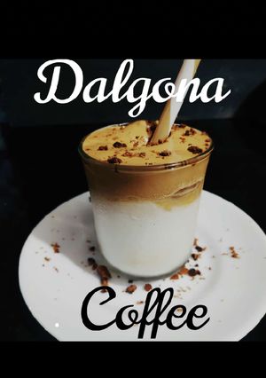 A picture of Dalgona Coffee.
