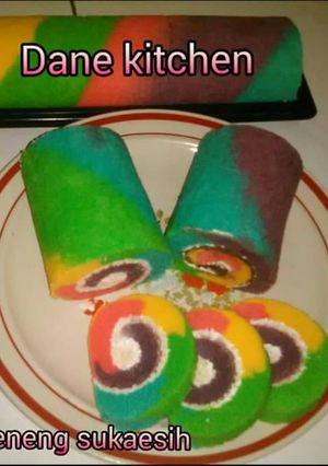 Foto resep Bolu gulung Pelangi