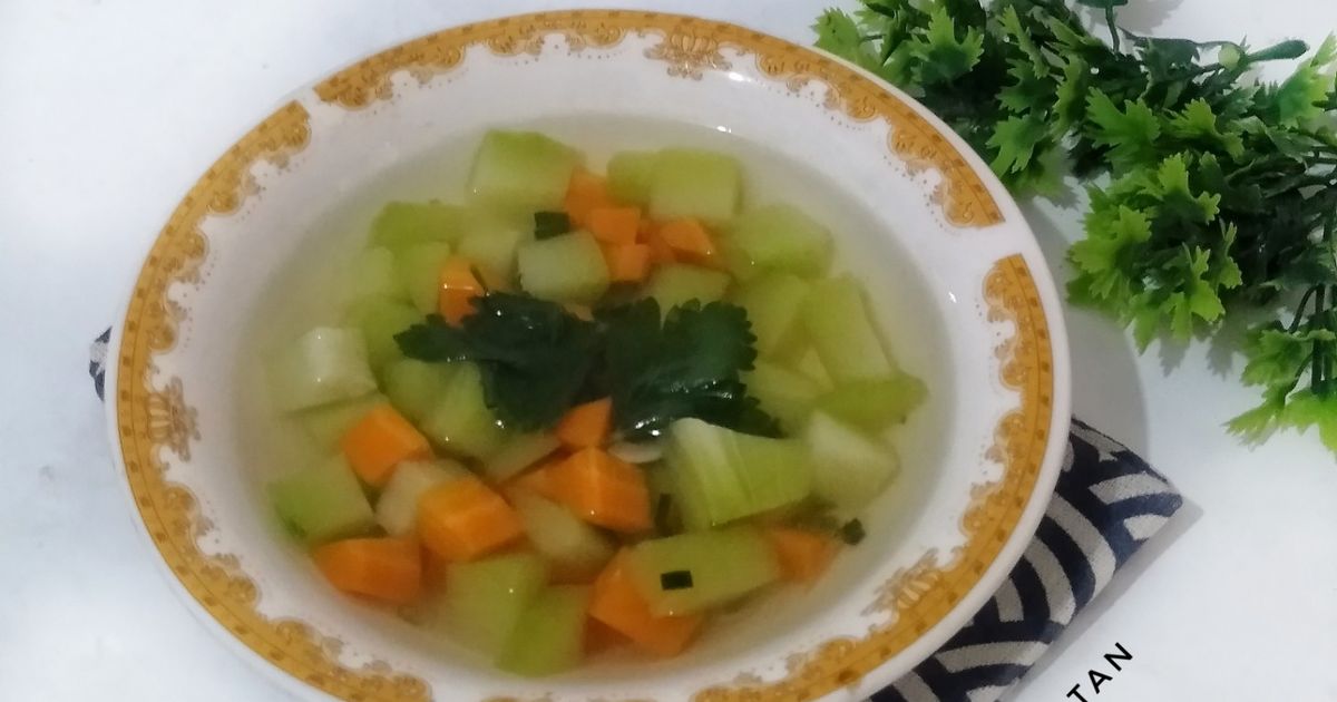 Resep sup labu siam dan wortel rumahan enak dan mudah - Cookpad