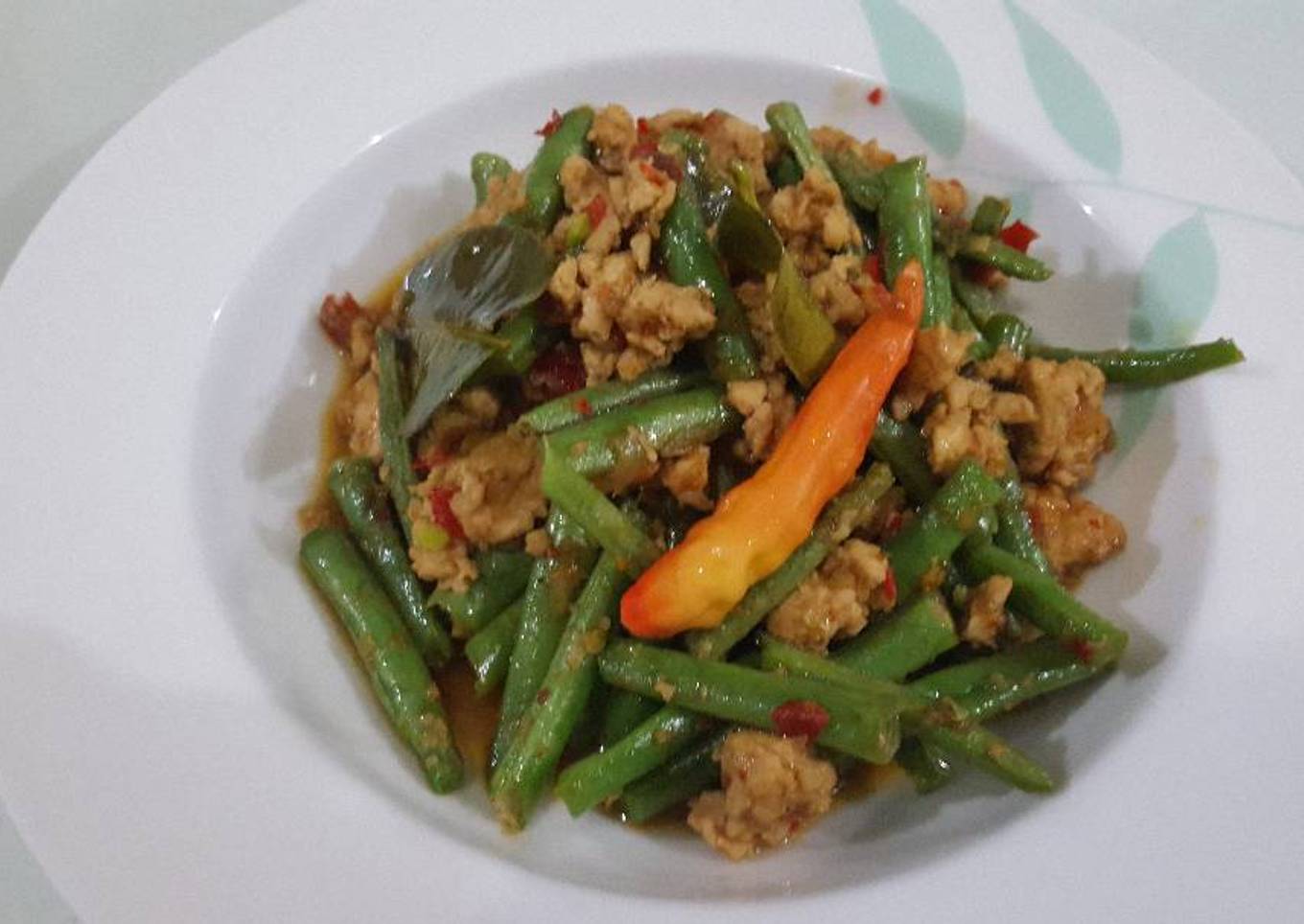 Buncis Ayam Cincang