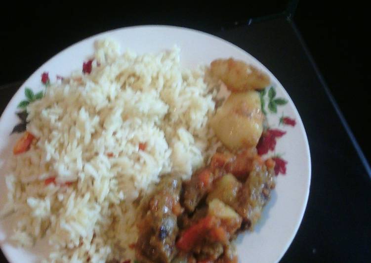 Chicken stew with rice