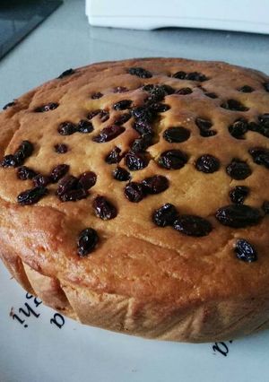 Foto principal de Bizcocho de calabaza con pasas sin gluten