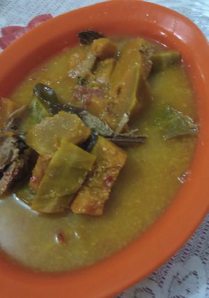 Foto resep Labu Kuning Ikan Lele kering (Jambe Nurung Kerah)
