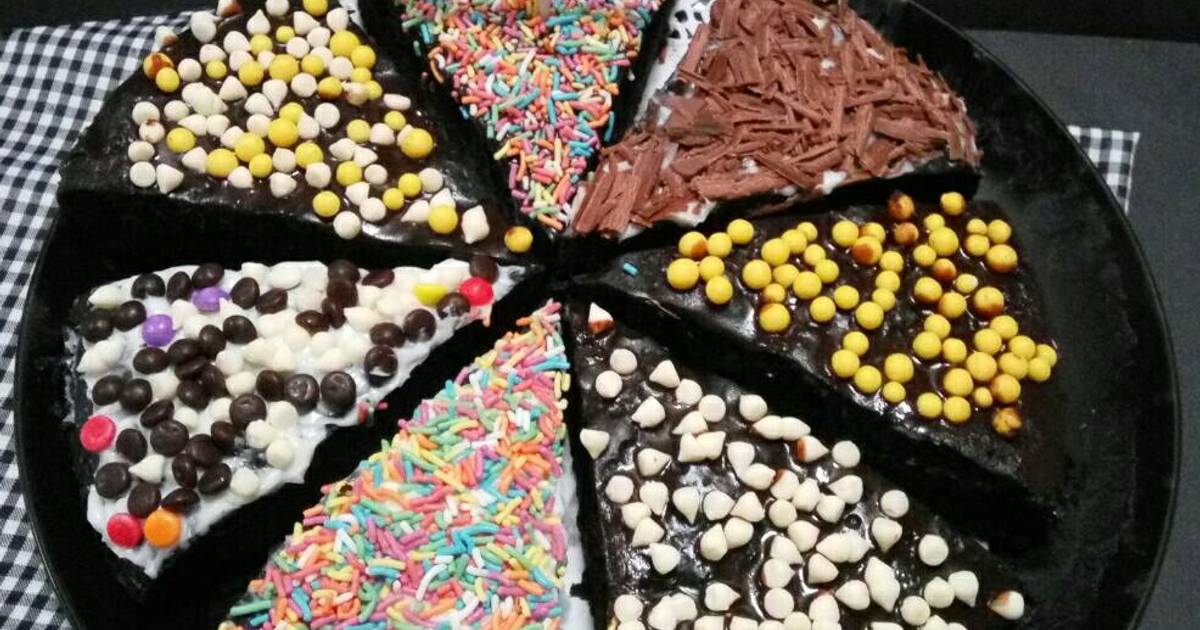 Resep Brownies Pizza Kukus (Mirip Amanda) Oleh Dessi Vilast - Cookpad